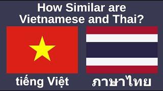 How Similar Are Vietnamese and Thai?