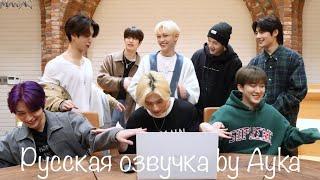 [Русская озвучка by Ayka] - Реакция Stray Kids на клип MANIAC