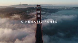 Top 10 Cinematic Fonts For Video