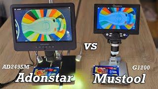 Two budget digital microscopes: Adonstar AD249SM vs Mustool G1200