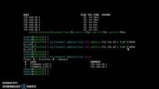 Basic Mikrotik Firewall filter configuration.