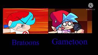 Bf vs sonic exe but bratoons & gametoon