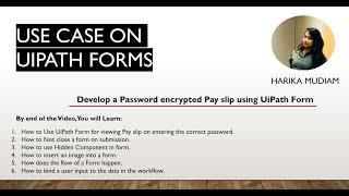 Develop a Password encrypted Pay slip using UiPath Form - Use Case on UiPath Forms