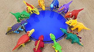 Tiny dinosaurs! Defeat witches and monsters who are trying to steal the pool of water! | DuDuPopTOY