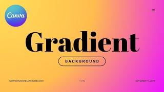 How to Make a Gradient Background in Canva