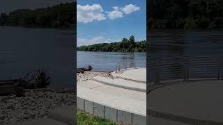 InTheNews 82: Flood Recedes! Mississippi River, Riverside Landing, St Charles County, MO #Shorts