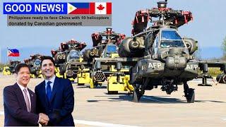 Philippines Surprised! 10 Helicopters Donated by the Government of Canada Arrived in the Philippines