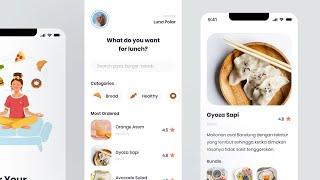 Design a Food UI App from scratch in Figma Tutorial