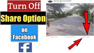 How To Turn Off Share Option on Facebook