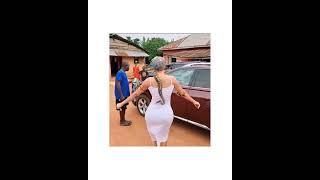 Popular Nigerian actress turn spiritualist Chika Lann seen dancing with a python