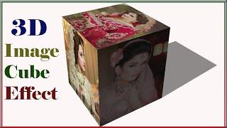 How to Create 3D image cube effect in photoshop 2020.Learn 3D effect with Palwasha Channel.