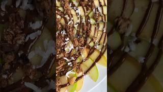 Apple NACHOS!  #snacks #foodshorts #shorts #recipes #dessert #fruit #chocolate #40aprons