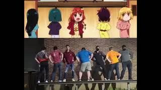 Joshiraku ending tiktok anime vs real life dance