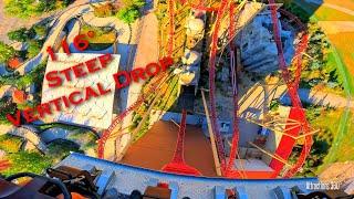 116° Vertical Drop Coaster |  Cannibal Coaster POV | Lagoon Amusement Park 2021