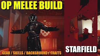 Starfield OP Melee Build! One-Shot Tank - Best Gear, Best Skills, Best Traits