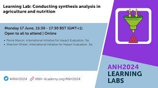 Conducting synthesis analysis in agriculture and nutrition