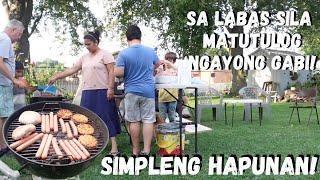 BUHAY AMERIKA: MATUTULOG SILA SA LABAS! KONTING KAINAN WITH MGA BISITA!