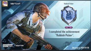 Rubbish Picker Achievement | How to complete #Rubbish_Picker_Achievement in Pubg mobile | Bgmi