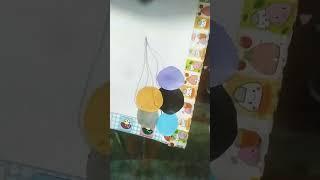 diy one page birthday card. #ytshorts # popularshort # crafty jiya