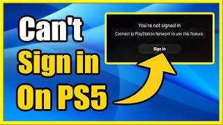 How to FIX Can't Sign into PS5 Account (Login Error Tutorial)