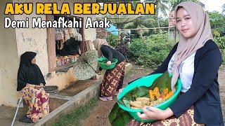 NO GENGSI!! Teh Sima Janda Desa Cantik Mirip Orang Korea, Jualan Gorengan Demi Si Buah Hati