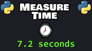 How to measure EXECUTION TIME in Python ⌚