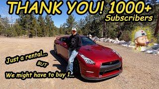 THANK YOU SO MUCH 1000+ Subscribers: Fun Test Drive in a 2015 Nissan GTR, next possible purchase?!