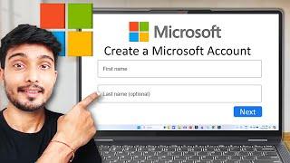 Microsoft account kaise banaye | How to Create Microsoft Account | Create Outlook or Hotmail Email