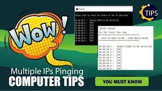 ping multiple ip addresses cmd using one click | batch file