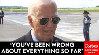 Biden Sounds Defiant Tone To Reporters Before George Stephanopoulos Interview Airs