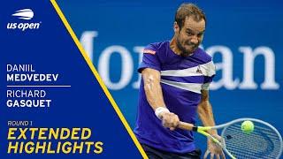 Daniil Medvedev vs Richard Gasquet Extended Highlights | 2021 US Open Round 1