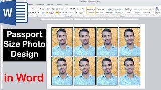 How to Make a Passport size photo in Microsoft Word