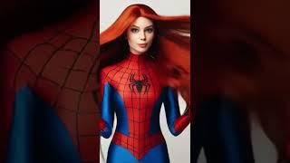 Spider-Man as a female model #marvel #ai