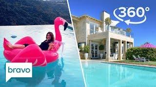 360 VR Exclusive: Lisa Vanderpump Reveals Pool Where Lala Skinny Dipped | Villa Rosa, Part 3 | Bravo