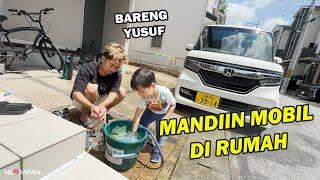 MANDIIN MOBIL DEPAN RUMAH DI BANTUIN YUSUF ! KOMPLEK JEPANG !