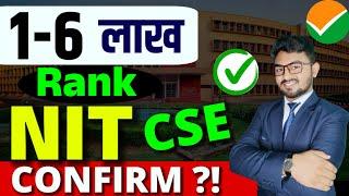 1-6 लाख RANK- NIT में CSE मिलेगा in CSAB 2024 Counselling| CSAB 2024 Cutoffs | JoSAA 2024