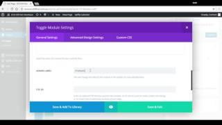 How to Edit toggle modules using the DIVI Theme Page Builder in WordPress