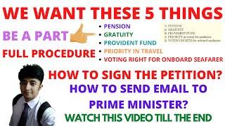 SEAFARERS WILL GET PENSION, PROVIDENT FUND  | NUSI NEW CIRCULAR | SIGN THE PETITION AND BE A PART