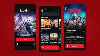 UI/UX Movie App Design Tutorial | Mobile Design in Figma