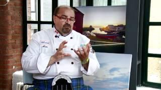 Chef Alain Bosse talks about cooking scallops and food in Nova Scotia