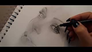 Drawing Angelina Jolie with Pencil | Step-by-Step Portrait Tutorial