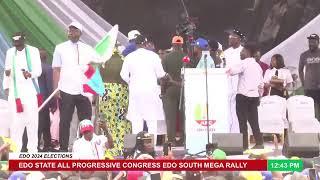 LIVE on TMC TV | EDO 2024 ELECTIONS | EDO ALL PROGRESSIVE CONGRESS EDO SOUTH MEGA RALLY