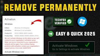 Remove "Activate Windows" Watermark Permanently in 2024 for free | 100% Working Method