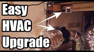 MORE HVAC POWER! Improve Ducted HVAC With a Automatic Booster Fan