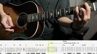 Radiohead - Paranoid Android (Guitar Cover with TAB - Thom Yorke Part)