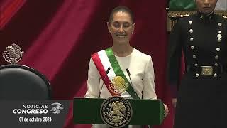 Claudia Sheinbaum Pardo rinde protesta como presidenta de México ante el Congreso de la Unión