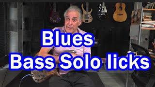 Blues Bass Solo Licks