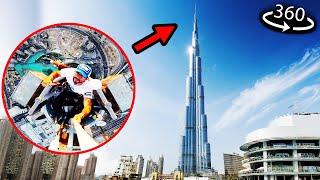 360° FEAR OF HEIGHTS | BURJ KHALIFA - WORLD'S TALLEST TOWER