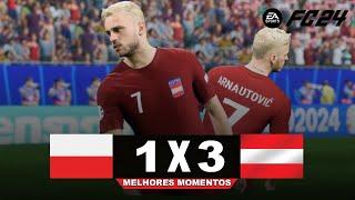 SELEÇÃO AUSTRÍACA VENCE CONFRONTO ENTRE EQUIPES QUE EPRDERAM NA ESTREIA - FC 24 GAMEPLAY EUROCOPA