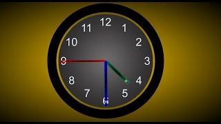 Rotating Clock CSS3 Animation | HTML CSS